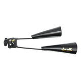 Agogo Grande Preto Com Clamp Para Percussão Kit Torelli