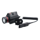 Lanterna Com Mira Laser P/ Pistola Arma Trilho 20mm Airsoft