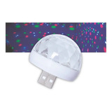 Mini Bola Giratoria Rgb Led Esfera Luz Colores Audioritmica