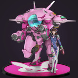 Overwatch D.va + Mech Archivo Stl Para Impresión 3d