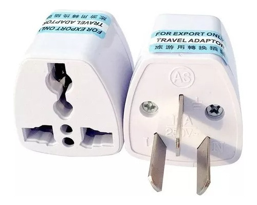 Adaptador Enchufe Viajero Inglés Uk Europeo Subte A C0012