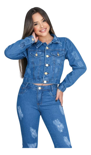 Jaqueta Jeans Infantil Menina Blogueirinha Pronta Entrega