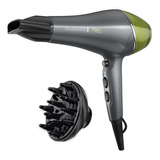 Secador De Pelo Remington Color Cerámica Con Aguacate 1900w Color Gris