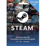 Tarjeta Steam Wallet 10000 Cop Digital Entrega En Minutos