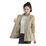 Chaqueta Exterior Casual De Moda De Doble Capa Para Mujer