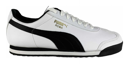 Tenis Puma Roma Hombre Blanco-negro 353572-04 Look Trendy