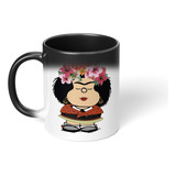 Taza Magica Cambia Color Mafalda Frida Kahlo