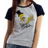 Blusa Baby Look Sir Homer Simpson Ingles Cerveja Choop Beba