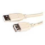 Cable Usb Macho A Hembra  - 2.0 Premium 1,80 Mts 