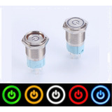 3 Unidades Switch Metalico 16mm On/off Led Resistente Agua