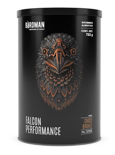 Suplemento En Polvo Birdman  Falcon Performance Proteínas Sabor Choco Bronze En Pote De 722g