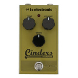 Pedal Tc Electronic Cinders Overdrive Analogo True Bypass Color Amarillo