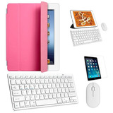 Kit Capa Smart Rosa Tecl, Mou Branco, Pel P/iPad Mini 6 8,3