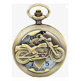 Reloj Bolsillo De Moto - Bronce Vintage