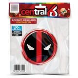 Kit 4 Adesivos Redondo Quadrinho Deadpool Resinado