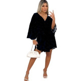 Vestido Kimono Bata Moda Praia Acinturado Soltinho Verão