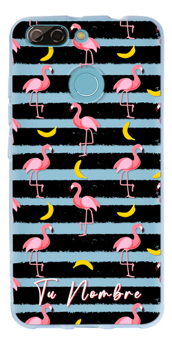 Funda Para Zte Flamingos Personalizada Con Nombre