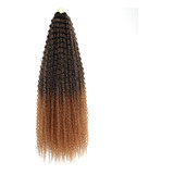 Ombre Color Suave Rizado Trenza Cabello, 3 Piezas, 75 Cm/360