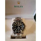 Reloj Lujo, Date, Fecha, Submariner Color Plateado, Hombre