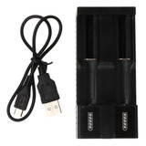 Cargador De Batería Usb Carga 5v 1a Recargable 18650 26650