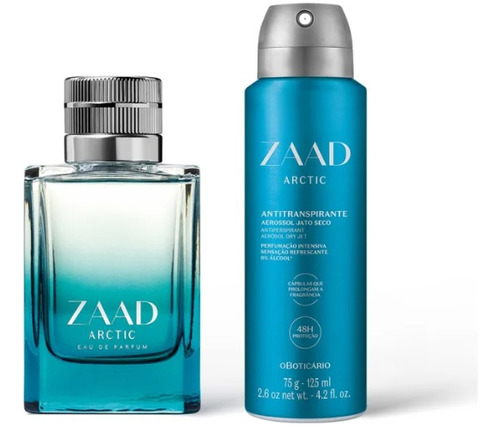 Combo Zaad Arctic: Eau De Parfum + Desod. Antitranspirante