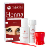 Henna P/ Design Sobrancelha 1,5g C/ Pazinha E Fixador Makiaj