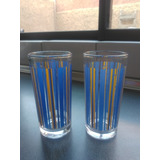 Juego De 2 Vasos Azul Y Amarillo