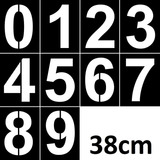 Plantilla Plastico Grande Stencil Gioser Numeros Rotulo 38cm