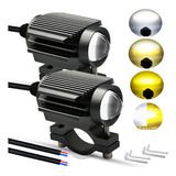 Faros Auxiliares Luces 4 Modos Led 60w Para Motos Auto 2pcs