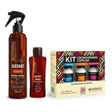 Kit Cronograma Capilar Mega Spray 250ml Cristal Líquido 60ml