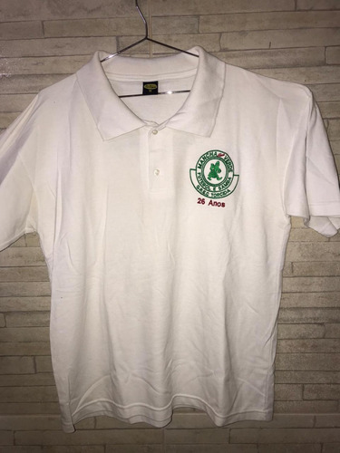 Camiseta Pólo Mancha Alvi Verde 26 Anos Tamanho M