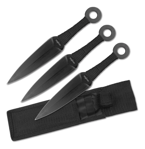 Kunais Expendables 23cm Con Filo Para Lanzar Naruto Pp-869-3 Color Negro