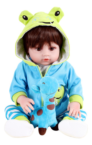 Boneco Bebe Reborn Girafinha - 100% Silicone