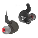 Fone De Ouvido Qkz Ak6 Preto Dj In Ear C/case Pronta