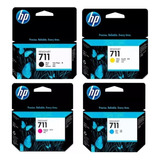 Kit Combo Cartucho Hp 711 Negro  + Hp711 Color Original 