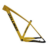 Quadro M Mtb Aro 29 - Carbono Amarelo / Preto