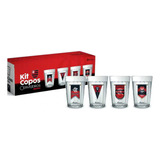 Kit 4 Copos Cervejeiros Flamengo Cor Transparente