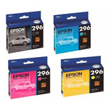 Kit 4 Cartucho Original Epson 296 Xp431 Xp441 Xp231 Xp241 