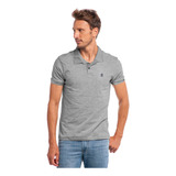 Polo Masculina Meia Malha Polo Wear Mescla Claro