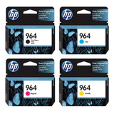 Kit De 4 Cartuchos Originales Hp 964 Para Hp Officejet 9020