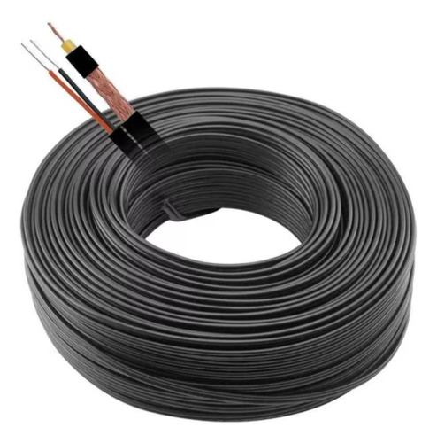 Cabo Rf 4mm 80% Liga Cobre + Bipolar Externo Preto 100m