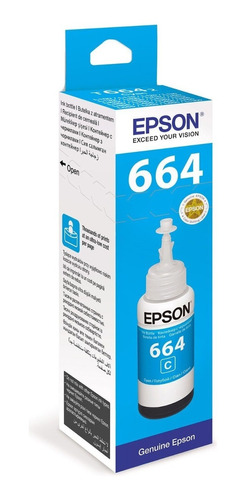 Tinta Original Epson 664 Color Cian