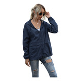 Chaqueta Impermeable A Prueba De Viento Simple De Moda Mujer