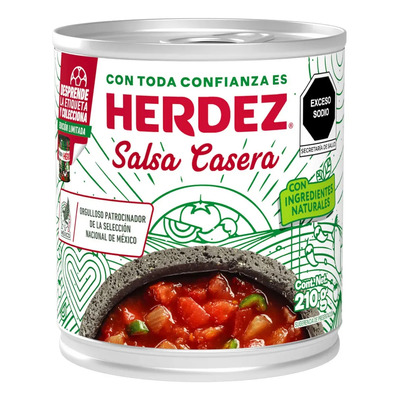 Salsa Casera En Lata Sabor Tradicional 210g Herdez