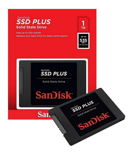 Ssd Sandisk Plus 1tb 2,5  Leitura 530mb/s 1000gb Sata Iii