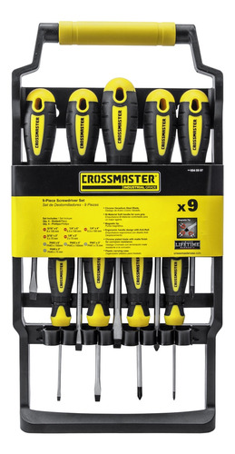 Set Juego Destornillador Crossmaster 9 Pzas Philips Y Plano