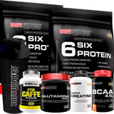 Kit 2x Whey 900g + Bcaa + Creatina + Glutamina + Termogênico