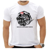 Camiseta Masculina Manga Curta Motor V8 Carro Antigo Algodão