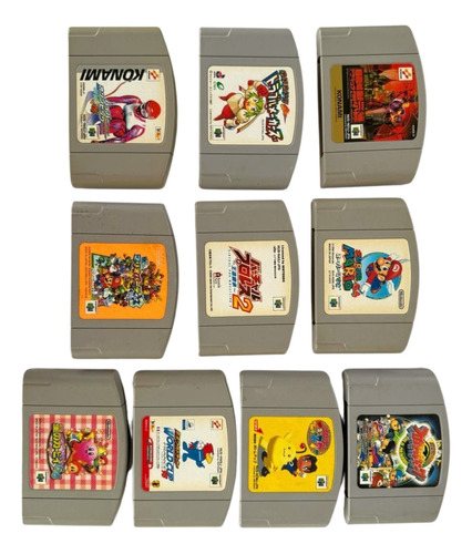 Lote Original De 10 Juegos Nintendo 64 Para Consola Japonesa