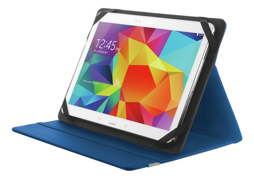 Funda Trust Folio Universal Tablet De 9 10 Pulgadas Color Azul Acero